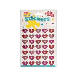 Stickere Sf.Valentine Inima, 1.6x1.2cm, 35buc