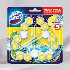 Блок для Wc Domestos Power 5 Trio Pack Lime 3 x 50 гр