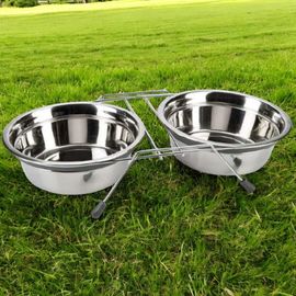 Set de boluri 4DOG, inox, 2 x 0.95 l