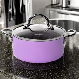 Кастрюля FISSMAN Mini Chef 4259, со стеклянной крышкой, 18x8 cм, 1.8 л