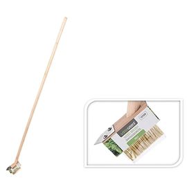 Perie pentru crapaturi, cu perii duri, maner din lemn, 127 cm