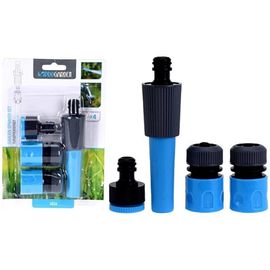 Set conectori, cu legatura pentru furtun, albastru, 4 piese