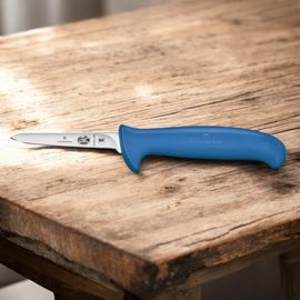 Нож VICTORINOX Fibrox, sticking, 8cm, strainght, small, blue, 5.5902.08S