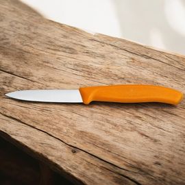 Нож VICTORINOX Paring, Swiss Class, orange, 8 cм, 6.7606.L119
