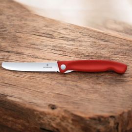 Cutit VICTORINOX Swiss Classic, foldable paring, 11cm, straight, red, 6.7801.FB