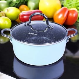 Кастрюля FISSMAN Mini Chef 4257, со стеклянной крышкой, 18x8 cм, 1.8 л