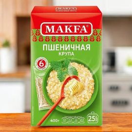 Крупа пшеничная MAKFA «Полтавская», в пакетиках, 400 г