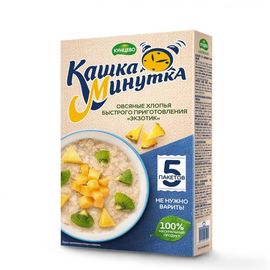 Овсяные хлопья КАШКА-МИНУТКА Exotic, 185 г