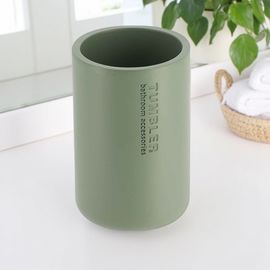 Pahar pentru periute de dinti TENDANCE Kaki, verde, poliuretan