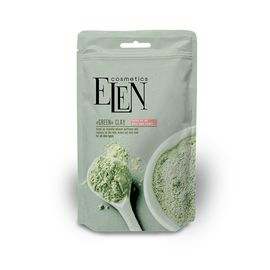 Глина ELEN COSMETICS Зеленая, С экстрактом лопуха и арники, 40гр