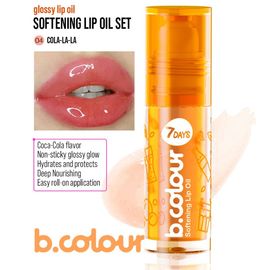 Ulei de buze 7DAYS B.COLOUR Softening / 04 Cola-la-la, 4 ml