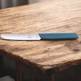 Нож VICTORINOX Swiss Modern, table, straight, cornflower, 11 см, 6.9006.112