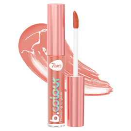 Luciu de buze 7DAYS B.COLOUR, cu efect de marire, 01 Nude, 2,5 ml