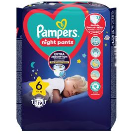 Chilotei pentru copii PAMPERS, de noapte, № 6, 15+ kg, 19 buc