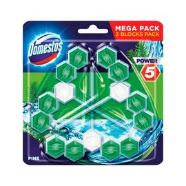 Блок для wc Domestos Power 5 WC block Trio Pack Pine 3 x 50 гр