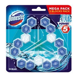 Блок для WC Domestos Power 5 Trio Pack Ocean 3 x 50 гр