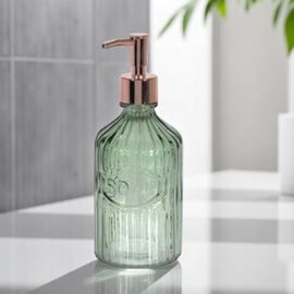 Диспенсер для мыла Bathroom Romance, 450 мл, 21cм, стекло, 4 цвета