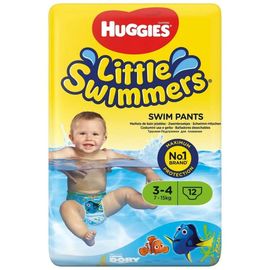 Chilotei pentru copii HUGGIES Little Swimmers, pentru apa,  № 3-4, 7-12 kg, 12 buc