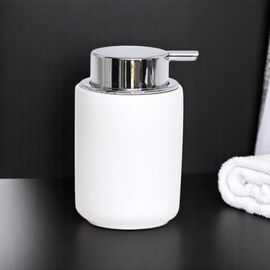 Диспенсер для мыла TENDANCE Dolomite, керамика, 235 мл, белый