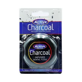 Зубная нить ACTIVE с углем, 50 м