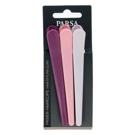 Agrafe de par PARSA Beauty, mari colorate, 3 buc