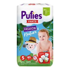 Chilotei pentru copii PUFIES Maxi Pack Junior №5, 2-17 kg, 40 buc