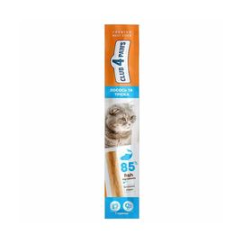 Recompensa CLUB 4 PAWS Baton de carne premium pentru pisici, somon, cod, 5g