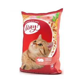 Сухой корм МЯУ! для взрослых кошек, кролик, 11кг