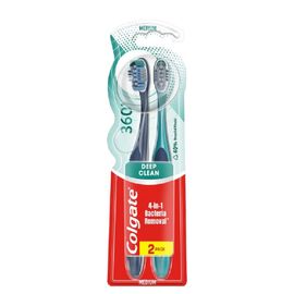 Periuta de dinti COLGATE 360 Deep Clean Medium, 2xPack