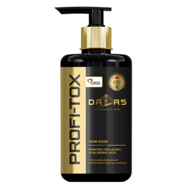 Маска для волос DALAS COSMETICS Profi-Tox, с кератином, коллагеном и гиалуроновой кислотой, с дозатором, 900 мл