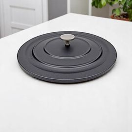Крышка PINTI Tradition Pro Black, с алюминиевой ручкой, 24см