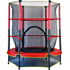 Trambulina 4PLAY Jump, negru si rosu, 140 cm