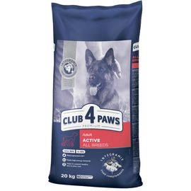 Hrana uscata CLUB 4 PAWS Activ pentru caini adulti de toate rasele, asortata, 20kg
