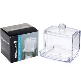 Organizator pentru betisoare de urechi ELEGANZA, plastic, 9x7x9 cm