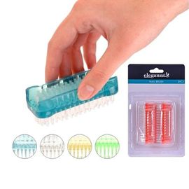 Set de perii pentru unghii, plastic, 2 buc