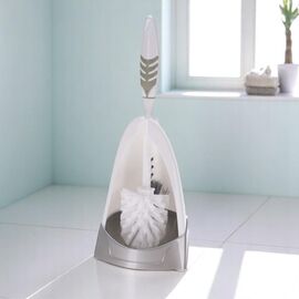 Щетка WC c подставкой угловой BATHROOM SOLUTIONS, пластик, 36 см