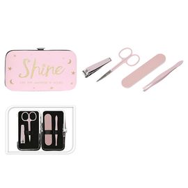 Set manichiura Shine, in husa, 4 piese
