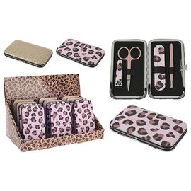 Set pentru manichiura, in husa, 2 modele, 4 piese