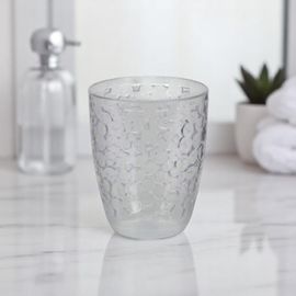 Pahar pentru periute de dinti Bathroom "Picaturi", 10 cm, din plastic