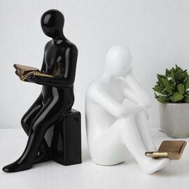 Фигурка "Читатель" 30 см, керамика, 2 шт.