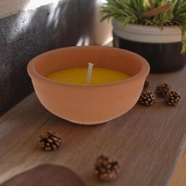Lumanare parfumata ProGarden, Citronella, candelabru din ceramica, outdoor, D 15,13 cm