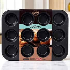 Форма для выпечки Cucina 12 кексов 35Х26.5 см антипригарная