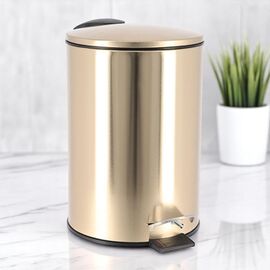 Cos pentru gunoi cu pedala TENDANCE, inchidere moale, metal, 3 l