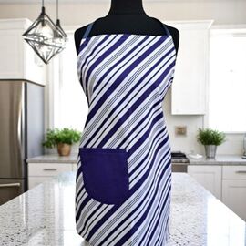 Кухонный фартук BUMBACEL Blue Stripe, 65x70