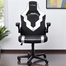 Игровое кресло TRUST GXT 703W RIYE, черно-белый