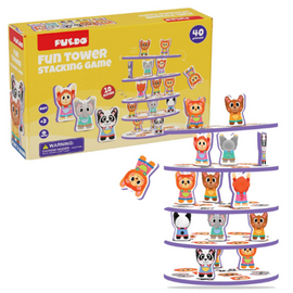 Joc interactiv de echilibru PUEDO Animale, 40 elemente