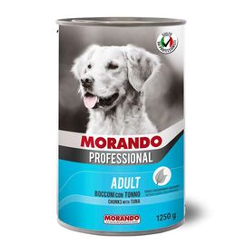 Консерва MORANDO Bocconcini Cane Tonno Adult, для собак, 1250гр