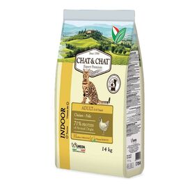 Hrana uscata CHAT&CHAT Expert Adult, Chicken&Peas, pentru pisici, 14kg