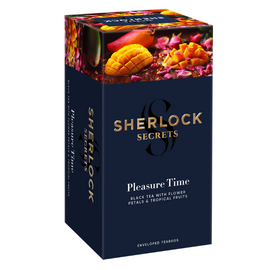 Чай SHERLOCK SECRETS Pleasure Time, 22 пакетика x 1.8 г
