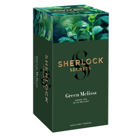 Чай SHERLOCK SECRETS Green Melissa, 22 пакетика x 1.8 г